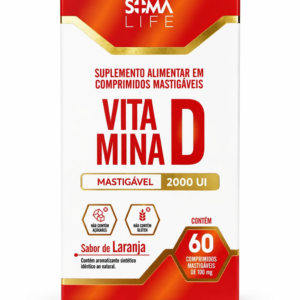VITAMINA D 2000 UI 60 COMPRIMIDOS MASTIGÁVEIS